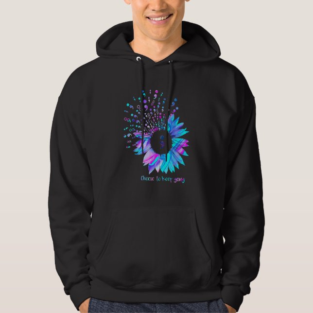 Veste À Capuche Prévention du suicide Sensibilisation Choisissez d (Devant)