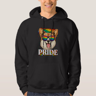 Veste À Capuche Pride Corgi LGBTQ Rainbow Flag Pride Month Corgi D