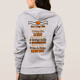 Veste À Capuche Prière de guerrier...CRPS