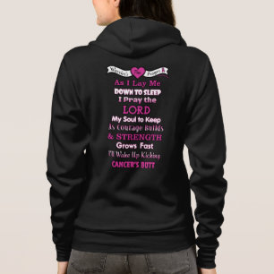 Veste À Capuche Prière du guerrier / Beurre...Cancer du sein