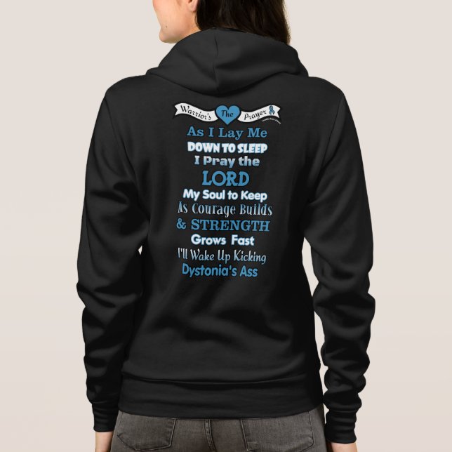 Veste À Capuche Prière du guerrier...Dystonie (Dos)