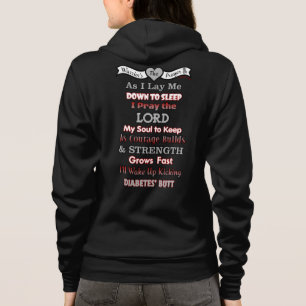 Veste À Capuche Prière du guerrier...Le diabète