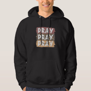Veste À Capuche Priez dessus Priez par dessus Priez à travers Léop