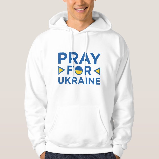 Veste À Capuche Priez Pour L'Ukraine (Devant)