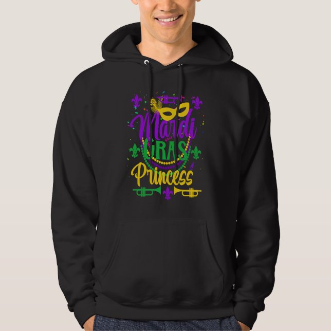 Veste À Capuche Princesse de Mardi Gras (Devant)