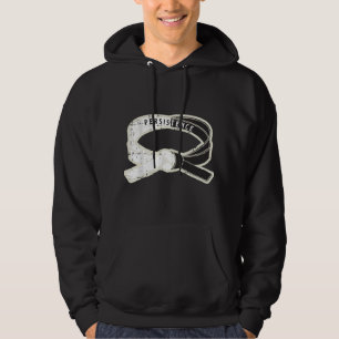 Veste À Capuche Principe de Taekwondo Persévérance Ceinture Noire