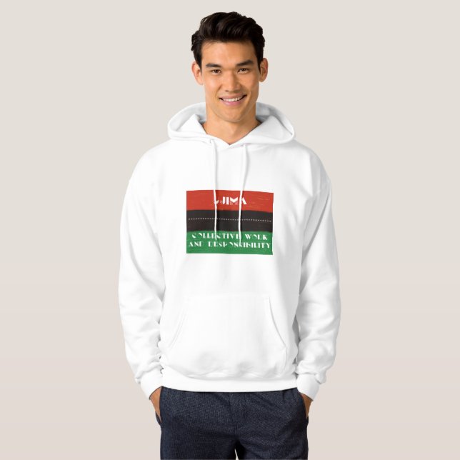 Veste À Capuche Principes de Kwanzaa (Devant entier)