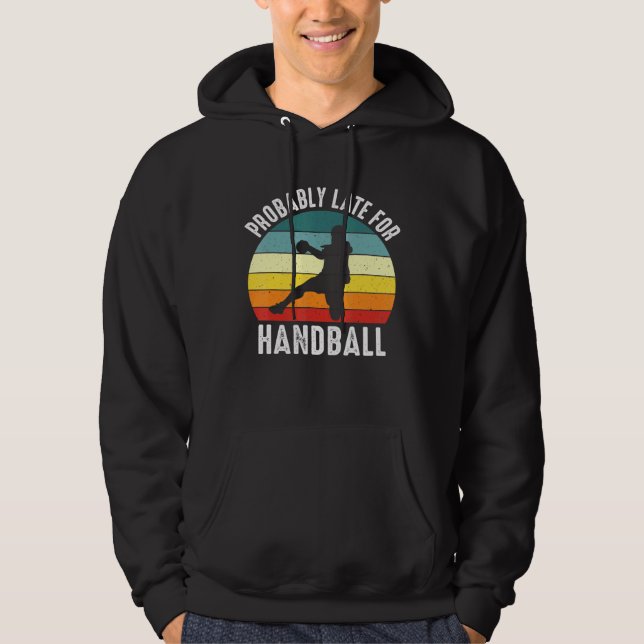 Veste À Capuche Probablement En Retard Pour Le Thème Handball (Devant)