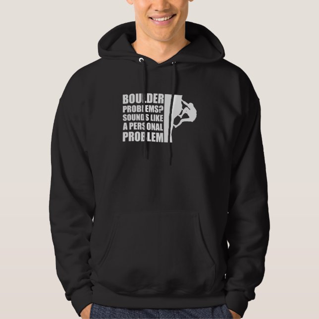 Veste À Capuche Problèmes de Boulder sonnent comme un problème per (Devant)