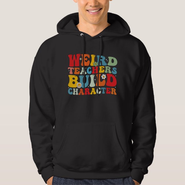 Veste À Capuche Prof bizarre Construit Caractère Prof Groovy  (Devant)