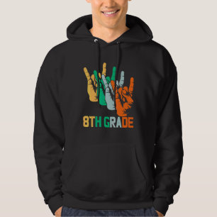 Veste À Capuche Prof de 8e année, j'adore la musique rétro des ann
