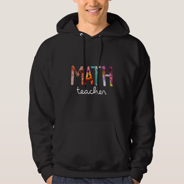 Veste À Capuche Prof de maths Mathématicien Mathématiques Algèbre  (Devant)