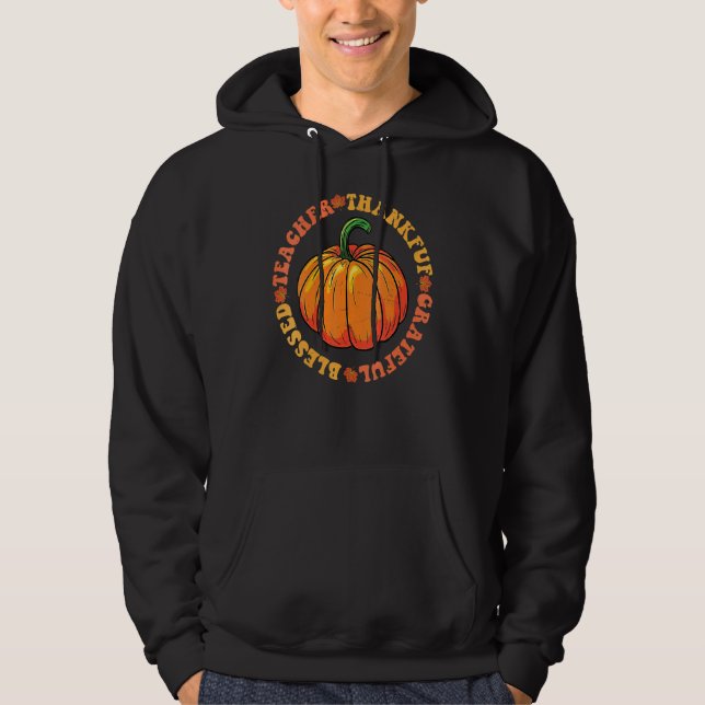 Veste À Capuche Prof Enseignant Groovy Hippy Reconnaissant Gratuit (Devant)