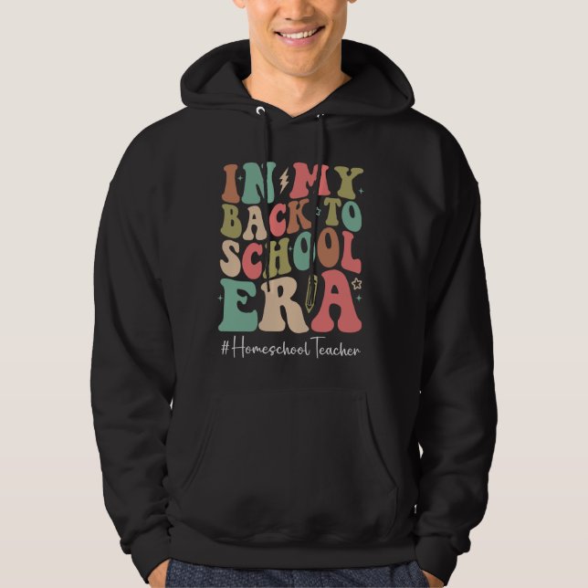 Veste À Capuche Professeur à l'école à mon dos à l'ère scolaire Fe (Devant)