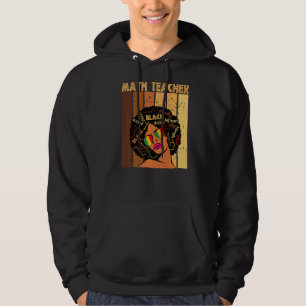 Veste À Capuche Professeur de mathématiques Afro Africain-Américai
