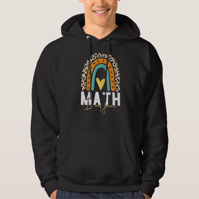 Veste À Capuche Professeur de mathématiques - Math is My Jam Premi (Devant)