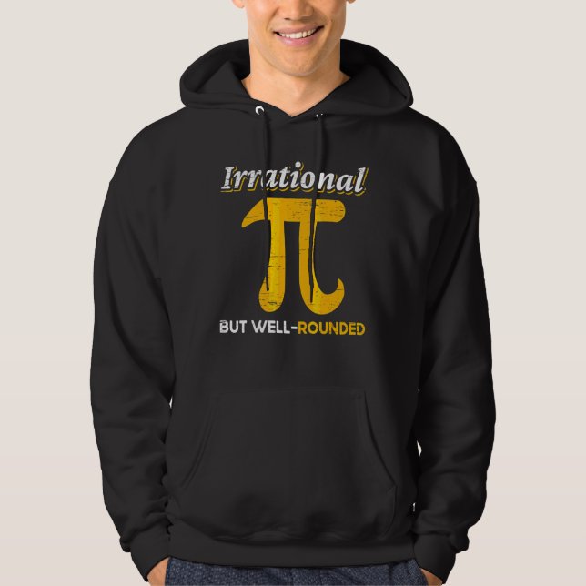 Veste À Capuche Professeur De Mathématiques Mathématicien Irration (Devant)