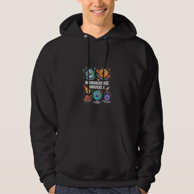 Veste À Capuche Professeur de neurodiversité et de sensibilisation (Devant)