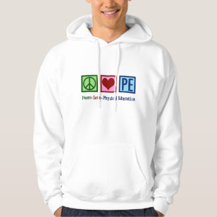 Veste À Capuche Professeur de PE d'amour de paix