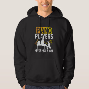 Veste À Capuche Professeur de Piano Amateurs de Musique Pianistes