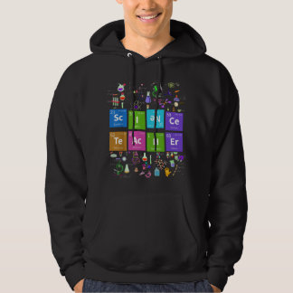 Veste À Capuche Professeur de science de la table périodique chimi