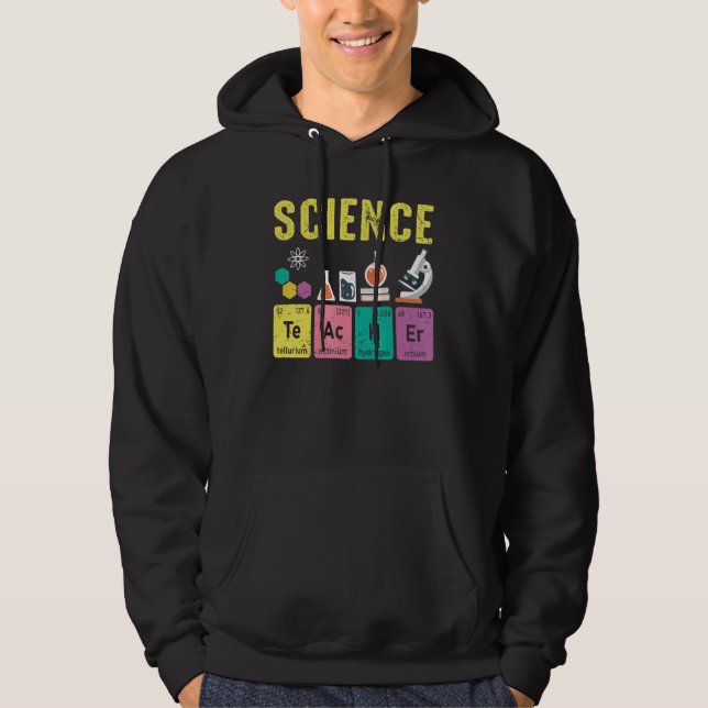 Veste À Capuche Professeur de sciences Physique Physique Enseignan (Devant)