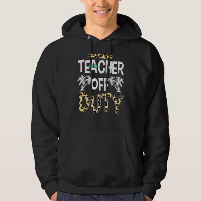 Veste À Capuche Professeur Hors Service Dernier Jour De L'École Le (Devant)