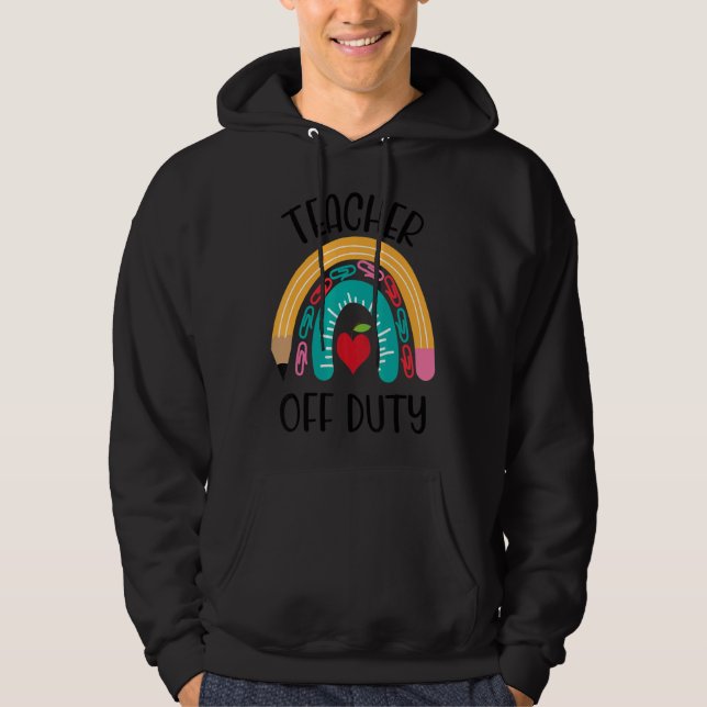 Veste À Capuche Professeur hors service Rainbow Professeur Joyeux  (Devant)