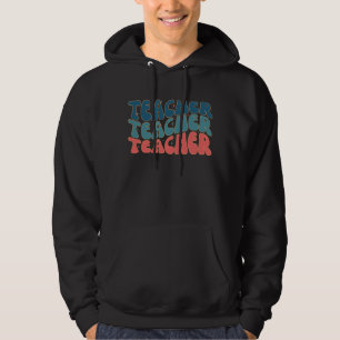 Veste À Capuche Professeur rétro Coloré Enseignant Hommes
