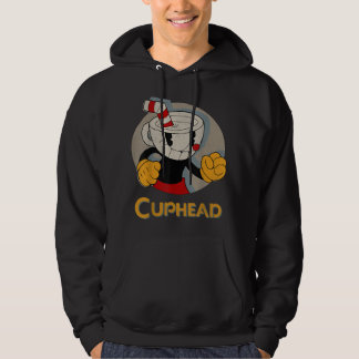 Veste À Capuche Profil d'ombre circulaire de la tête de cuphead Vi