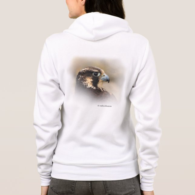 Veste À Capuche Profil d'un faucon pèlerin (Dos)
