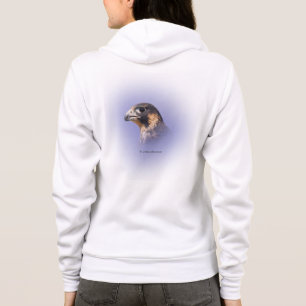 Veste À Capuche Profil d'un faucon pèlerin juvénile