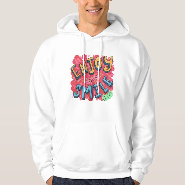 Veste À Capuche Profitez de Votre Sourire (Moi Aussi) (Devant)