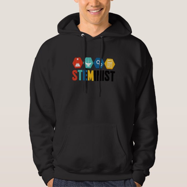 Veste À Capuche Programmeur de codage graphique Stéménite Geek inf (Devant)