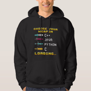 Veste À Capuche Programmeur Geek Java C Python Informatique Nerd