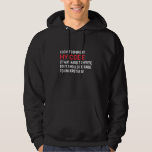 Veste À Capuche Programmeur Je Ne Commente Pas Mon Code