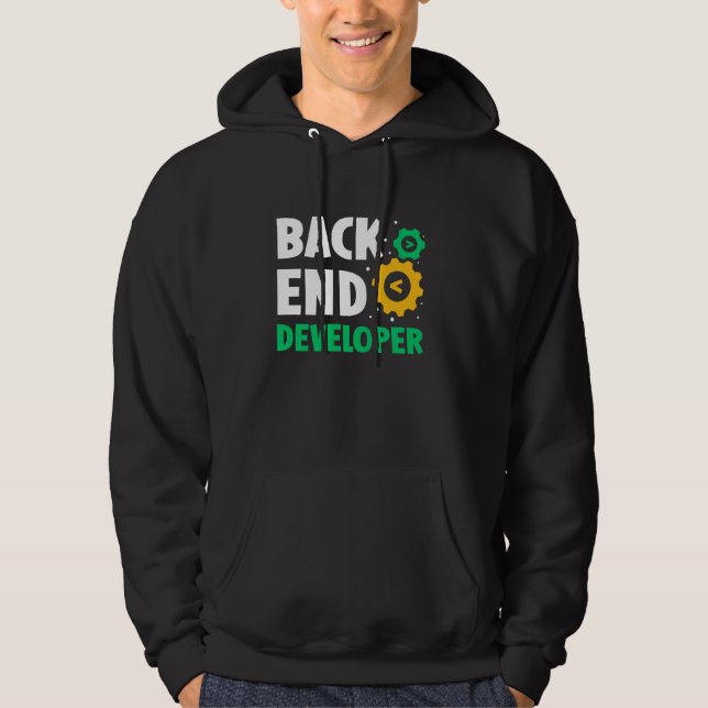 Veste À Capuche Programmeur programmeur de code de développeur bac (Devant)