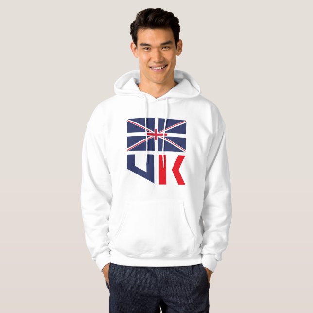 VESTE À CAPUCHE PROJECTED FLAG UK / ENGLAND BY MASANSER (Devant entier)