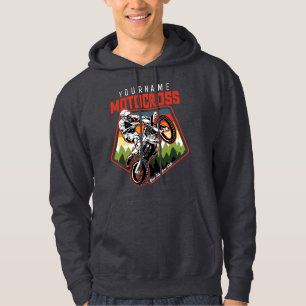 Veste À Capuche Promenade personnalisée en moto cross sur piste de