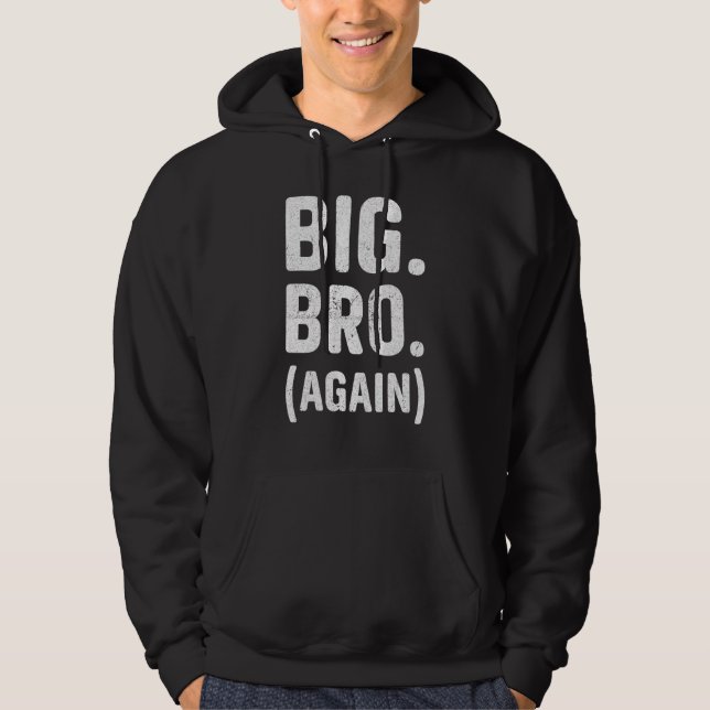 Veste À Capuche Promoted to Brother Cute Sibling Gifts Funny Big B (Devant)