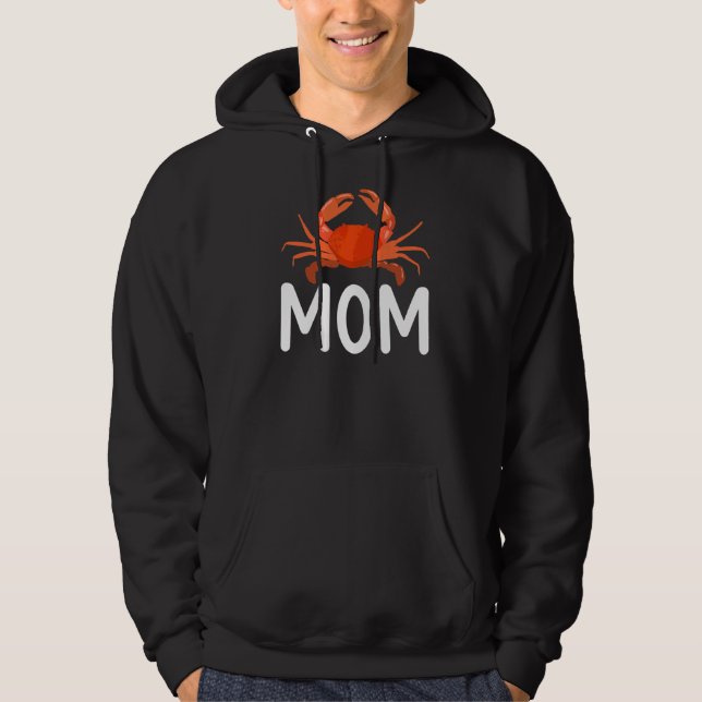 Veste À Capuche Propriétaire du crabe Crabe Maman du crabe (Devant)