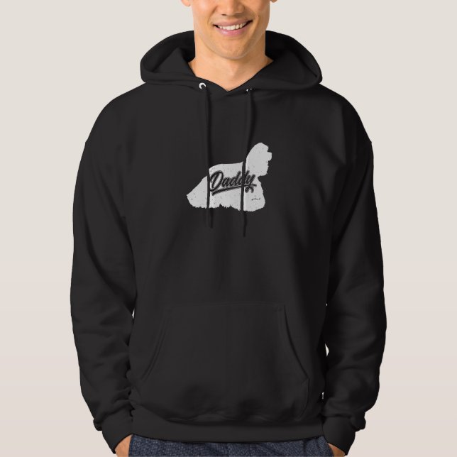 Veste À Capuche Propriétaire Papa Pères de Cocker Spaniel mâle (Devant)