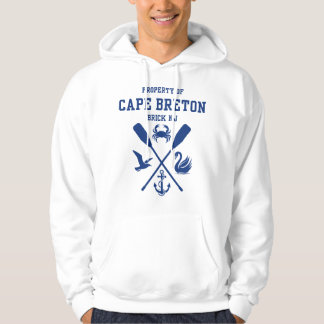 Veste À Capuche Propriété des lettres bleu foncé de Cape Breton