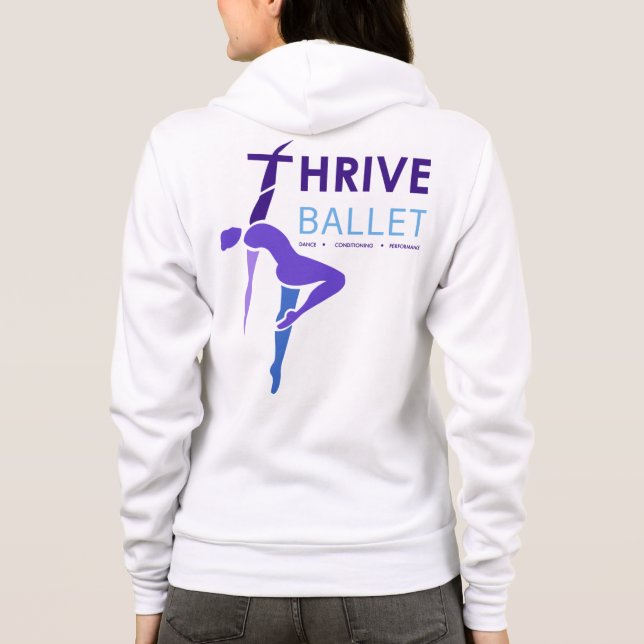 Veste À Capuche Prospèrent le ballet ferment la fermeture éclair (Dos)