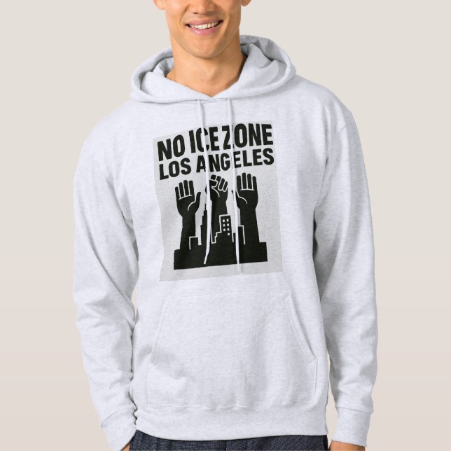 Veste À Capuche Protect Los Angeles — No ICE Zone Hoodie Activists (Devant)