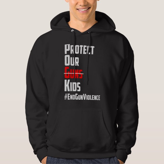 Veste À Capuche Protéger notre arme à feu, pas un pistolet (Devant)