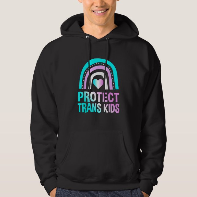 Veste À Capuche Protéger Trans Enfants Chemise Support Vêtements F (Devant)