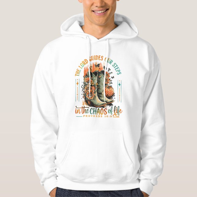Veste À Capuche Proverbes 16:9 (Devant)