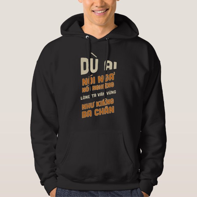 Veste À Capuche Proverbes vietnamiens (Devant)