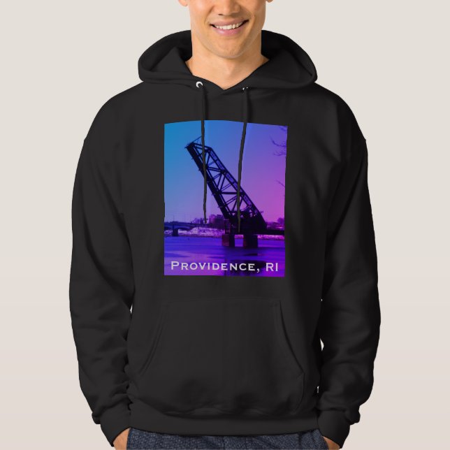 Veste À Capuche Providence, RI 'Pont levé bloqué' (Devant)